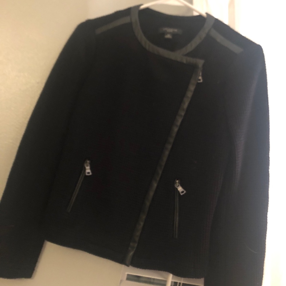 SP Ann taylor jacket with leather